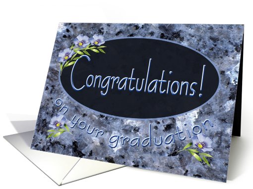 Congratulations Graduate Wildflowers card (609845)