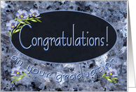 Congratulations Graduate Wildflowers card