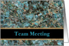 Business Team Meeting Announcement card