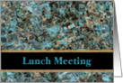 Business Lunch Meeting Invitation card
