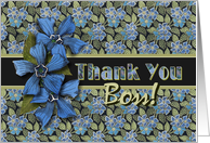 Boss Thank You Forget-me-nots card