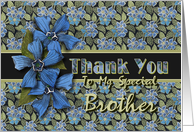 Brother Thank You Forget-me-nots card