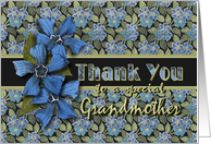 Grandmother Thank You Forget-me-nots card