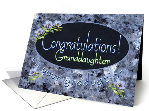 Granddaughter Graduation Congratulations Wildflowers card (613081)