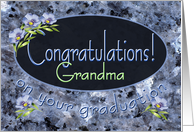 Grandma Graduation Congratulations Wildflowers card