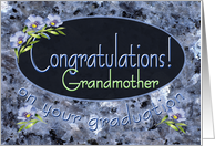 Grandmother Graduation Congratulations Wildflowers card