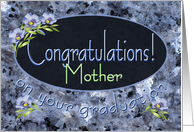 Mother Graduation Congratulations Wildflowers card