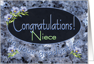 Niece Graduation Congratulations Wildflowers card