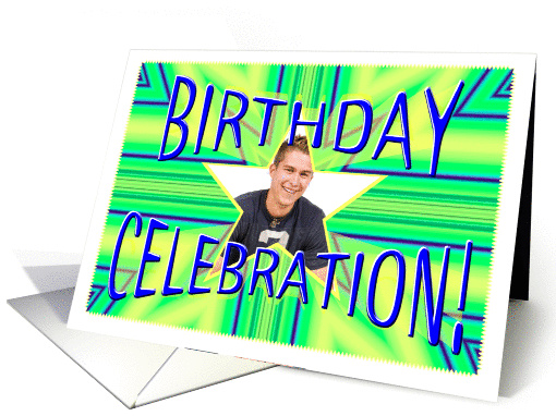 Birthday Party Invitations Photo Card Bright Star card (615710)