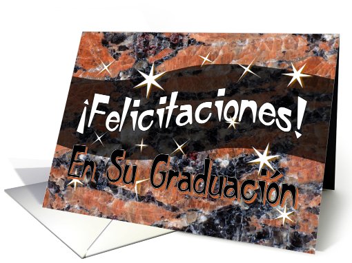 Spanish Felicitaciones! En Su Graduacin Graduation card (619486)