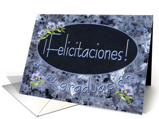 Spanish Felicitaciones! En Su Graduacin Graduation card (619488)