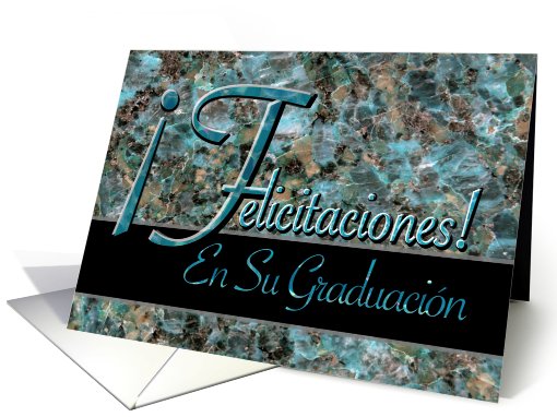 Spanish Felicitaciones! En Su Graduacin Graduation card (619490)