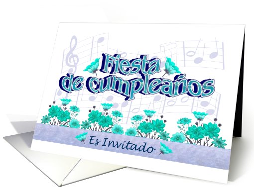 Spanish Invitacin de Fiesta de cumpleaos card (619750)