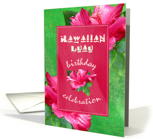 Birthday Luau Party Invitations card (620775)