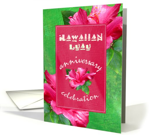 Anniversary Luau Party Invitations card (620779)