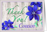 Cousin Thank You...