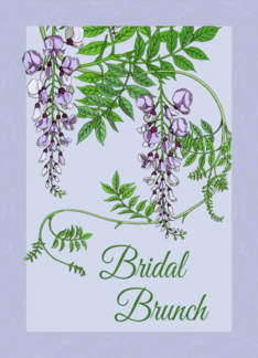 Bridal Brunch Invitations Flowers