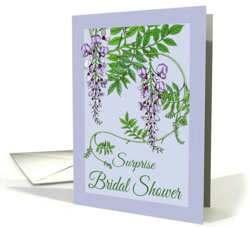 Surprise Bridal Shower Invitations Flowers card (629830)