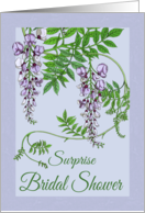Surprise Bridal Shower Invitations Flowers card