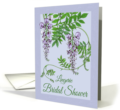 Lingerie Bridal Shower Invitations Flowers card (629832)