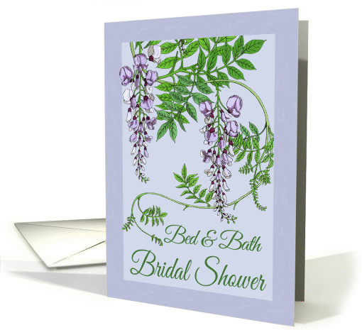 Bed and Bath Bridal Shower Invitations Flowers card (629837)