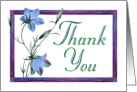 Thank You Bluebell Flowers card