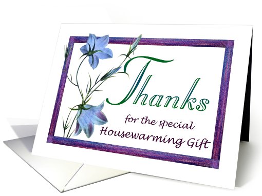 Housewarming Gift Thanks Bluebell Flowers card (630879)