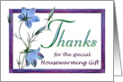 Housewarming Gift Thanks Bluebell Flowers card