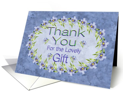 Gift Thank You with Lavender Flowers card (634346)