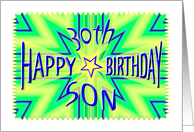 Son 30th Birthday Starburst Spectacular card