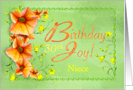 Niece 30th Birthday Joy Flowers card