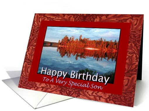 Son Birthday Sunrise Reflections card (658890)