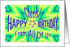 From All of Us Birthday Starburst Spectacular card