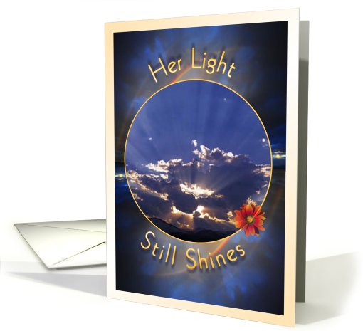 Loss of Daughter - Her Light Still Shines card (664603)