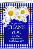 Birthday Gift Thank You Daisies card