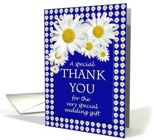 Wedding Gift Thank You Daisies card (687911)