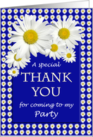 Party Thank You Daisies card