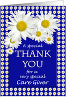Care Giver Thank You Daisies card