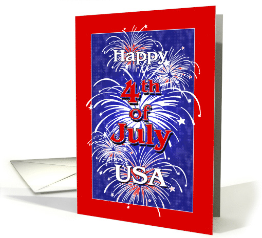 Happy 4th of July Fireworks Celebration card (817897)