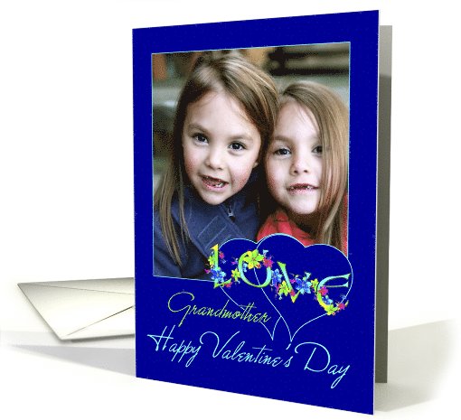 Grandmother Valentine's Day Love and Hearts Photo card (888317)