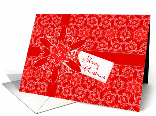 Red Lace Christmas card (943660)