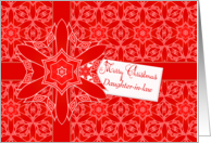 Red Lace Christmas for Daughter-in-law card