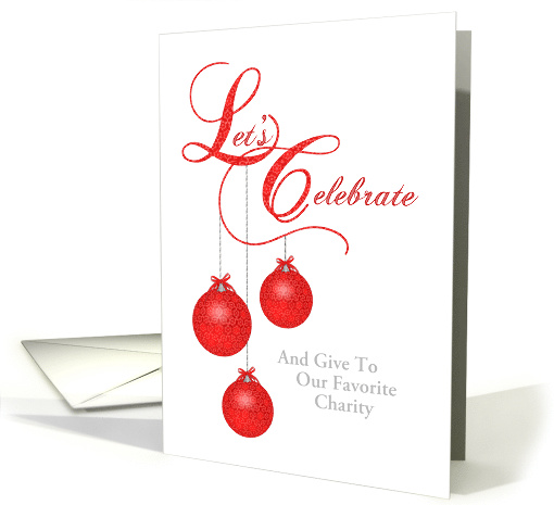 Custom Charity Benefit Invitation, Red Lace Ornaments card (983619)
