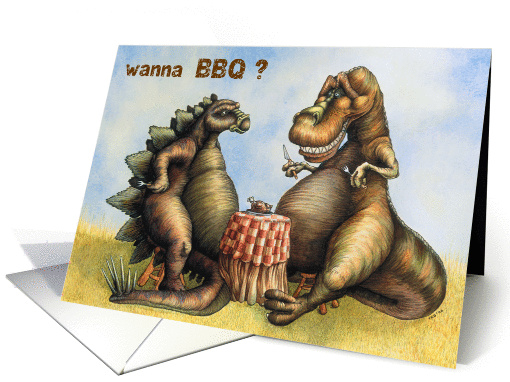 Dino BBQ card (429744)