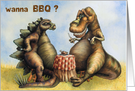 Dino BBQ card