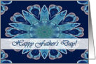 Happy Father’s Day for My Twin, Blue Hearts Mandala card
