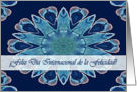 Spanish International Happiness Day, Blue Hearts Mandala card