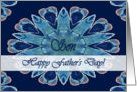 Father’s Day for Son, Blue Hearts Mandala card