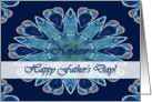 Father’s Day for Nephew, Blue Hearts Mandala card