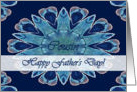 Father’s Day for Cousin, Blue Hearts Mandala card